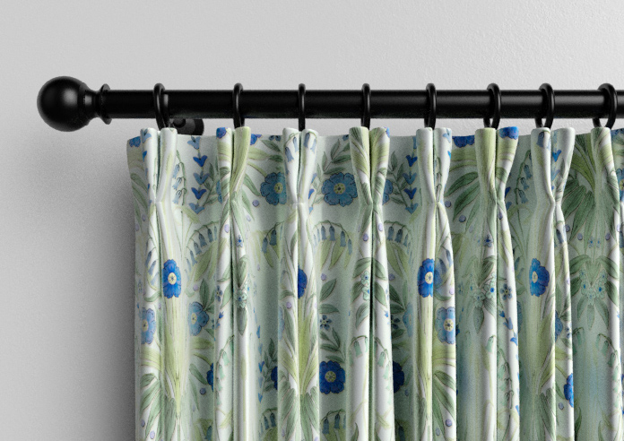 Cotswold Faux Silk, Sapphire - Made to Measure Curtain - Image 10